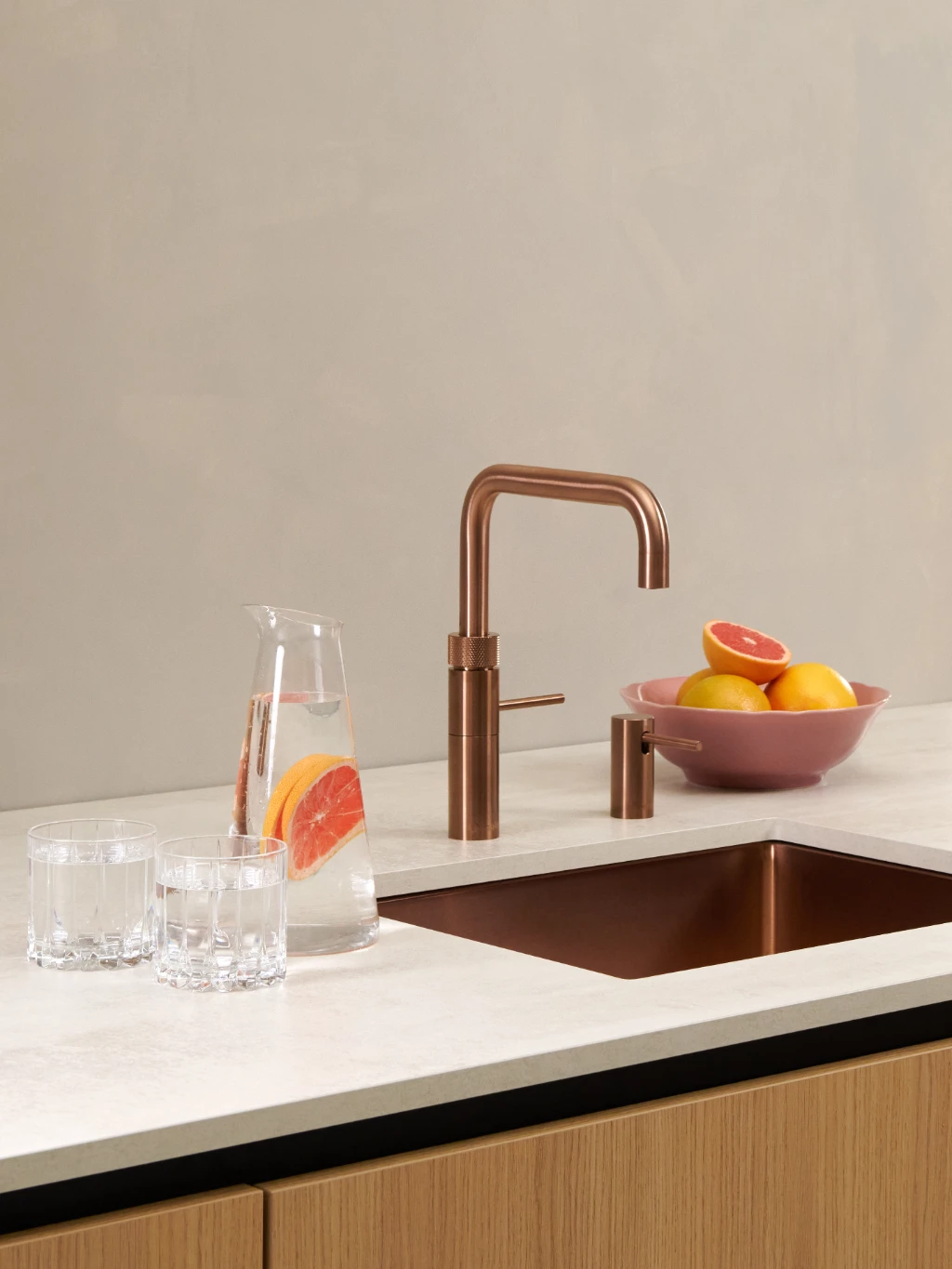 2224 Fusion Square Rose Copper Light Wooden Setting Filtered water Grapefruit Still.jpg